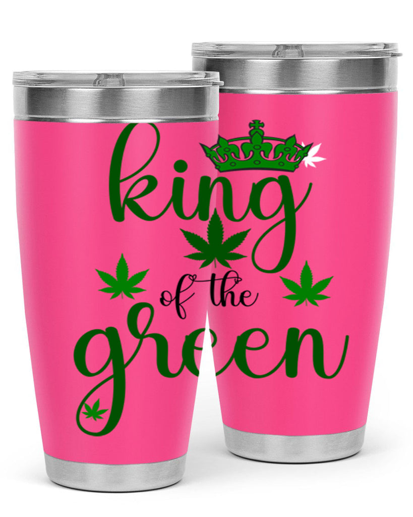 king of the green 177#- marijuana- Tumbler