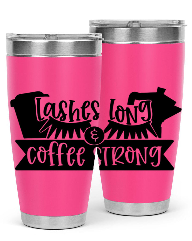 lashes long coffee strong 82#- coffee- Tumbler