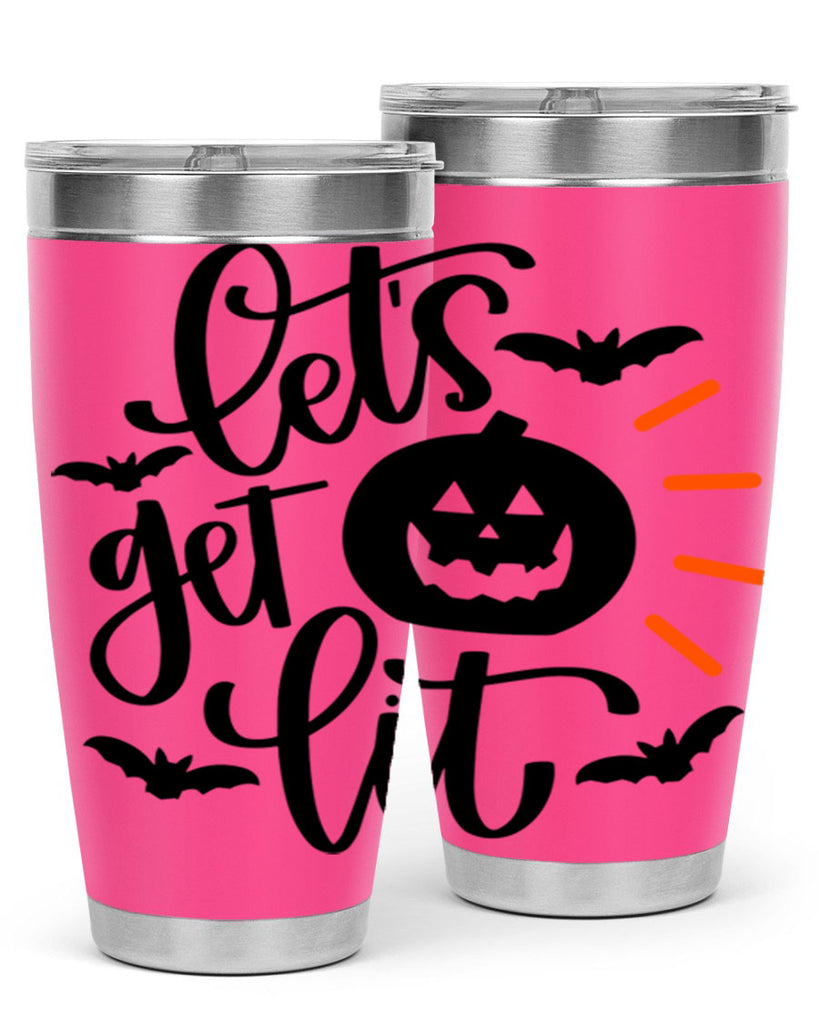 lets get lit 48#- halloween- Tumbler