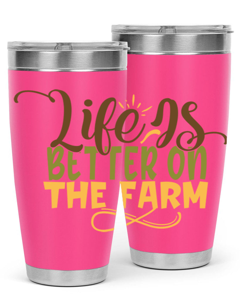 life is better on the farm 5#- farming and gardening- Tumbler