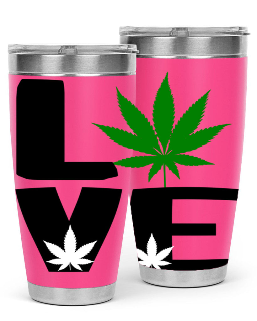 love cannabis 191#- marijuana- Tumbler