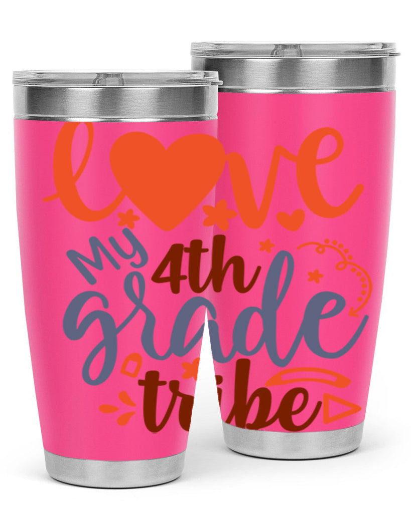 love my 4th grade tribe 10#- 4th  grade- Tumbler