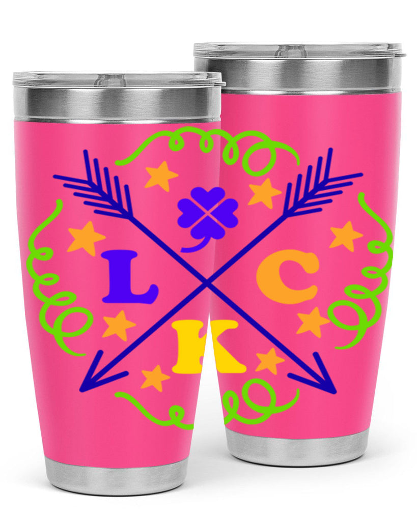 luck 16#- mardi gras- Tumbler