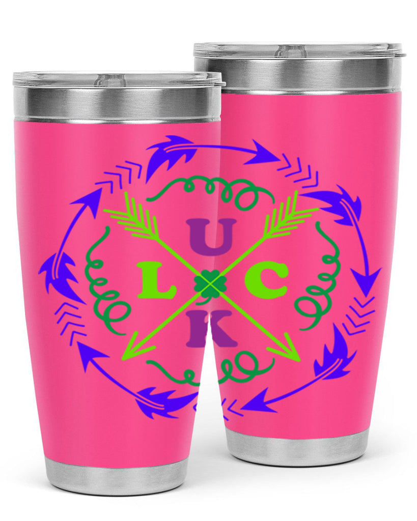 luck 17#- mardi gras- Tumbler