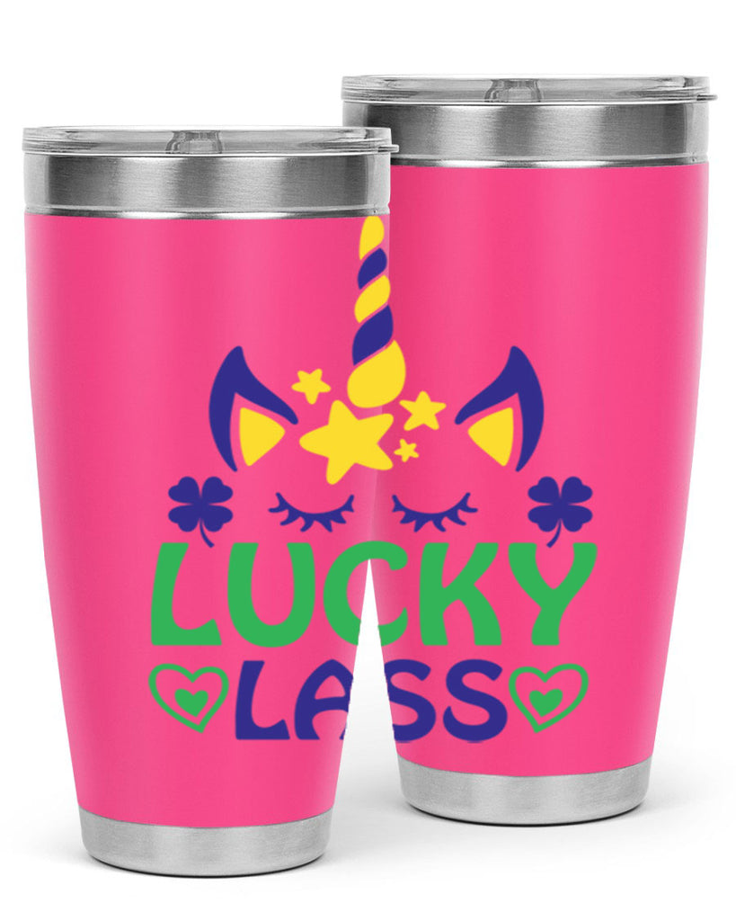 lucy lass 11#- mardi gras- Tumbler