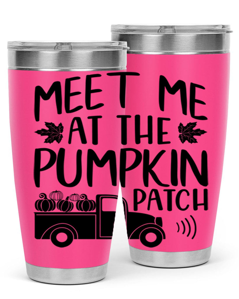 meet me at the pumpkin patch 423#- fall- Tumbler