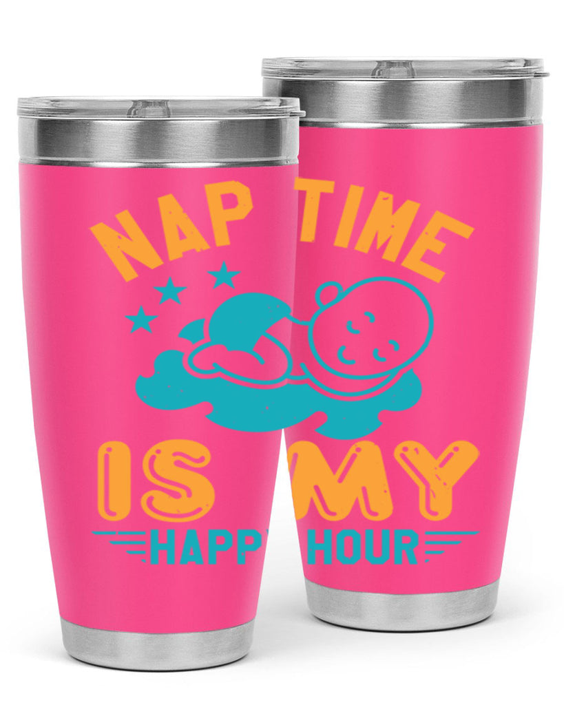 nap time is my happy hour Style 27#- baby shower- tumbler