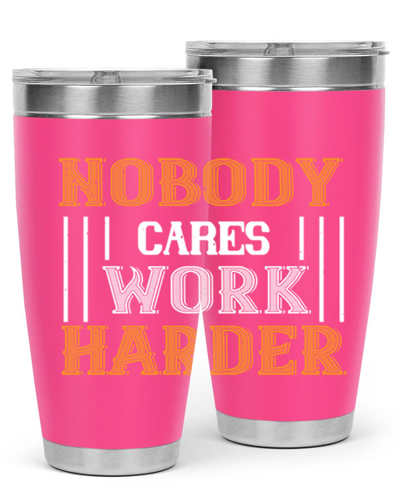 nobody i cares work herder 78#- gym- Tumbler