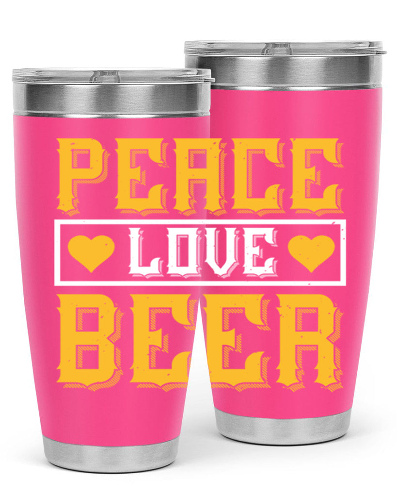 peace love beer 53#- beer- Tumbler