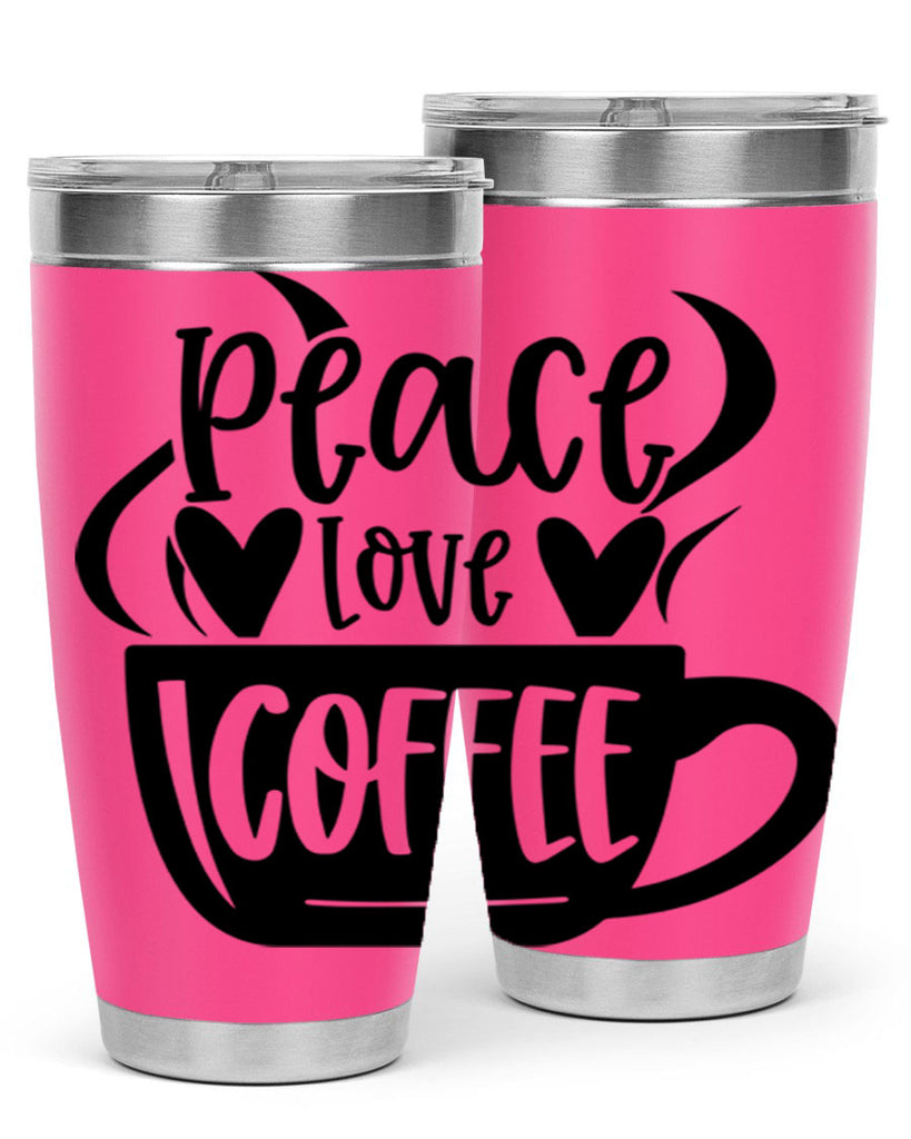 peace love coffee 48#- coffee- Tumbler