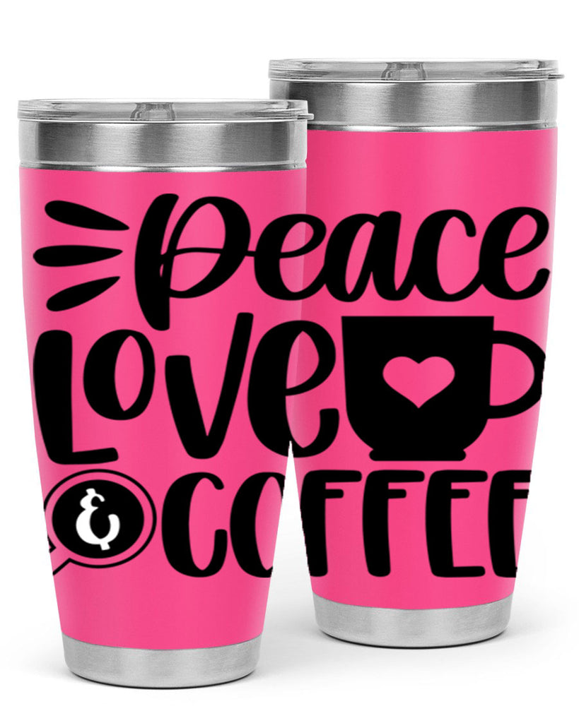 peace love coffee 49#- coffee- Tumbler