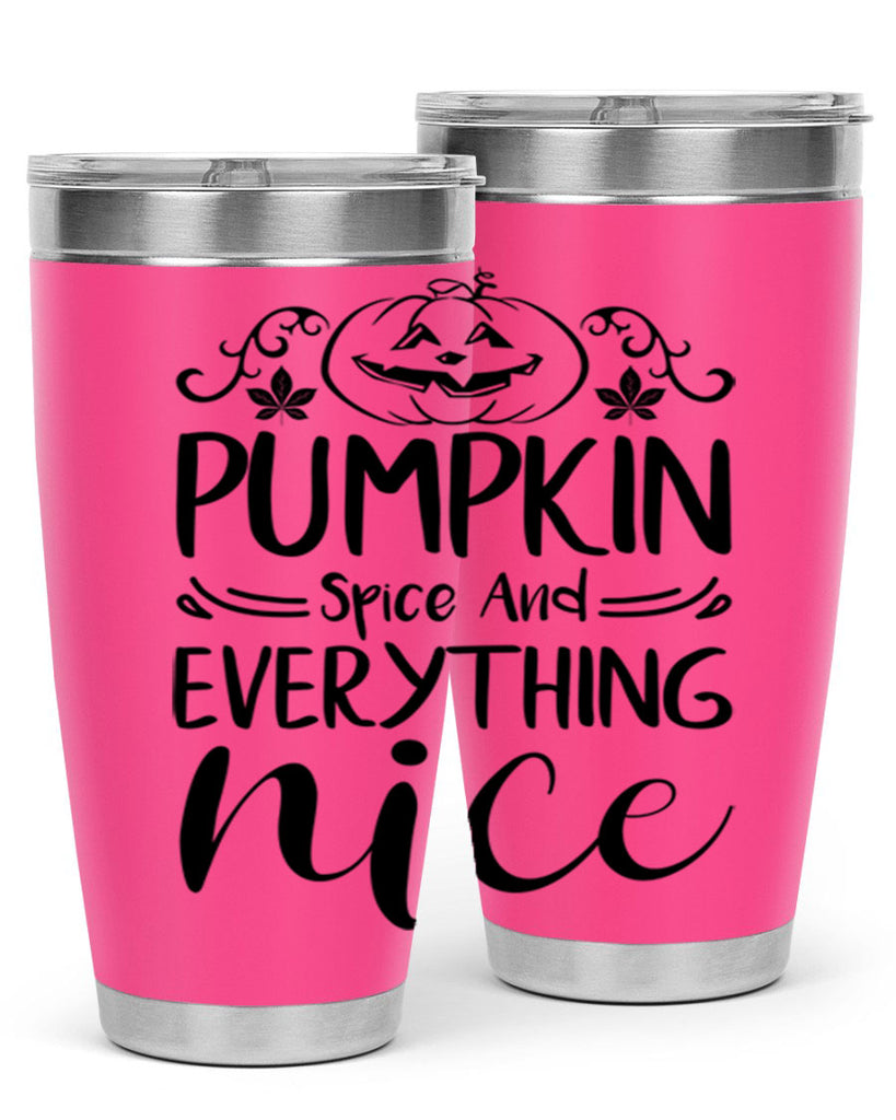 pumpkin spice and everything nice 542#- fall- Tumbler