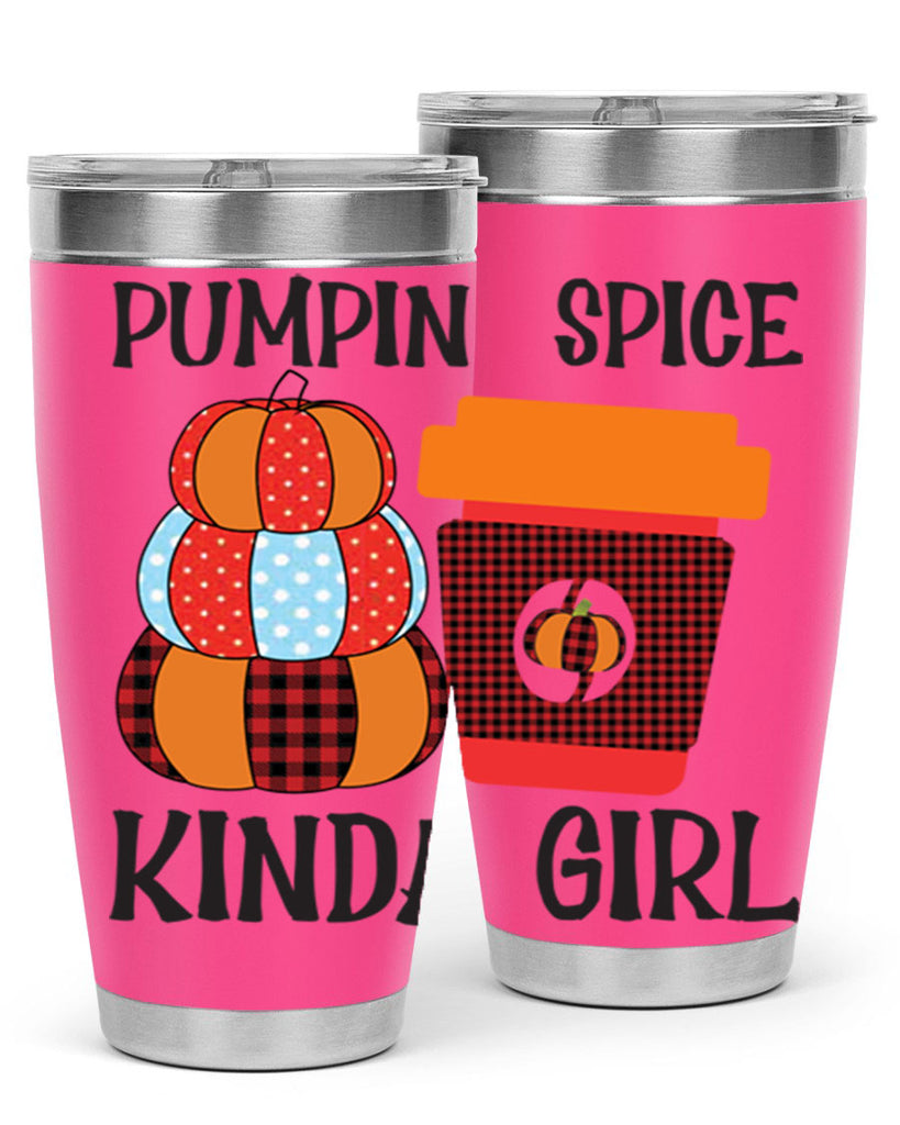 pumpkin spice kinda girl 551#- fall- Tumbler