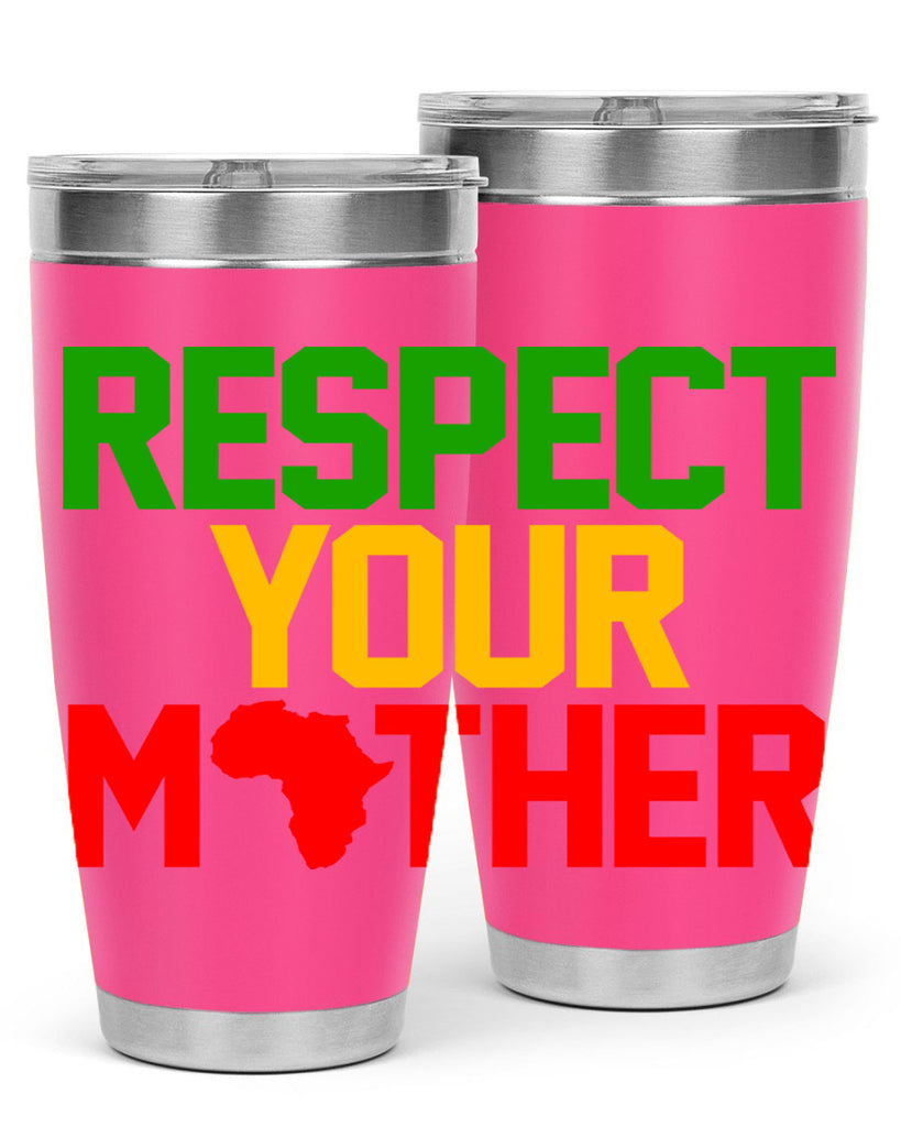 respect your mother 43#- black words phrases- Cotton Tank