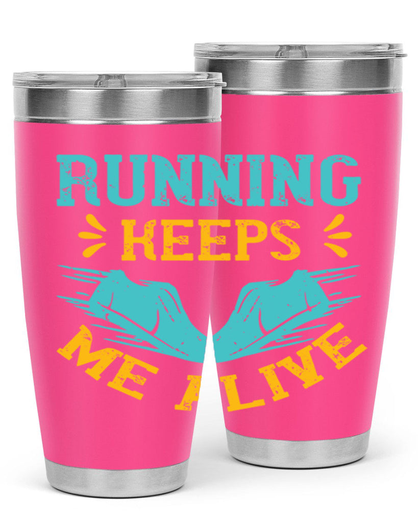 running keeps me alive 19#- running- Tumbler