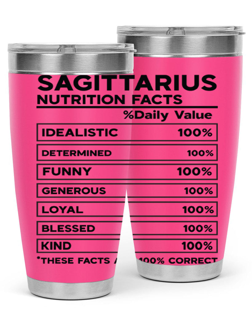 sagittarius Nutrition Facts 400#- zodiac- Tumbler