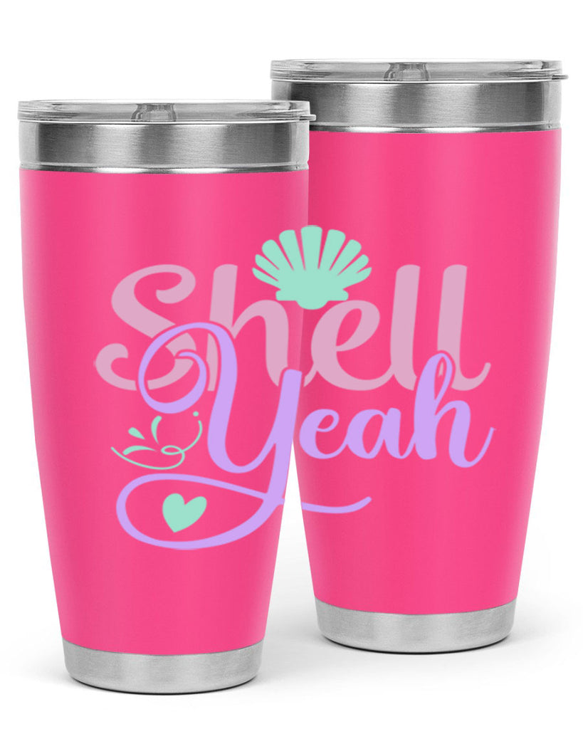 shell yeah 7#- mermaid- Tumbler