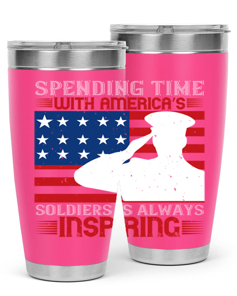 spending time with americas 90#- Veterns Day- Tumbler