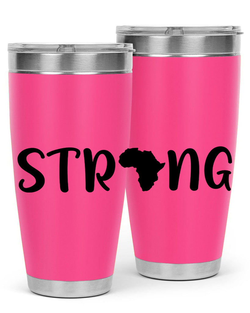 strong africa svg 24#- black words phrases- Cotton Tank