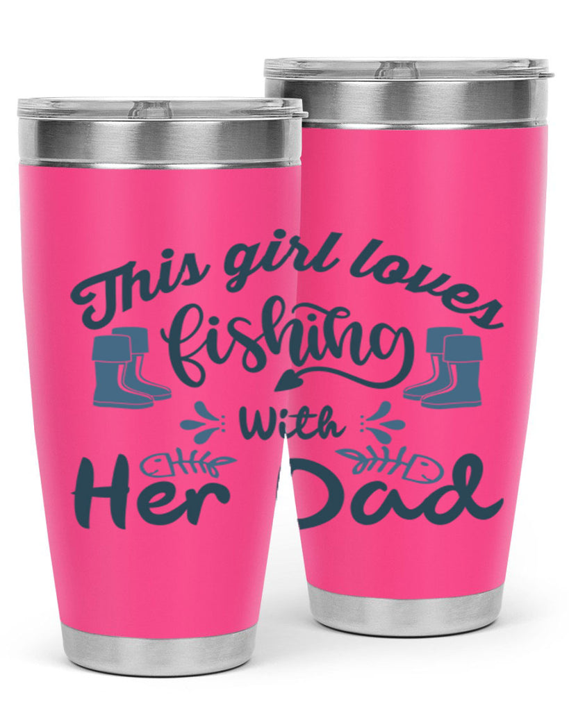 this girl loves fishing 19#- fishing- Tumbler