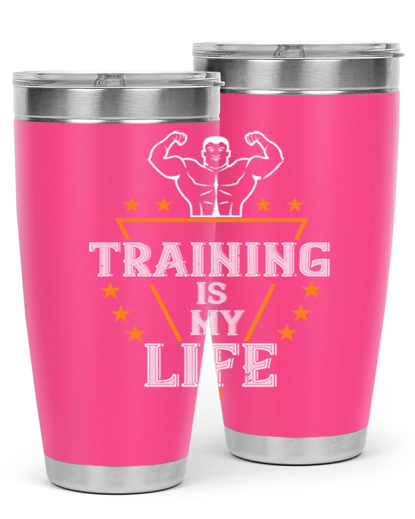 traing is my life 61#- gym- Tumbler