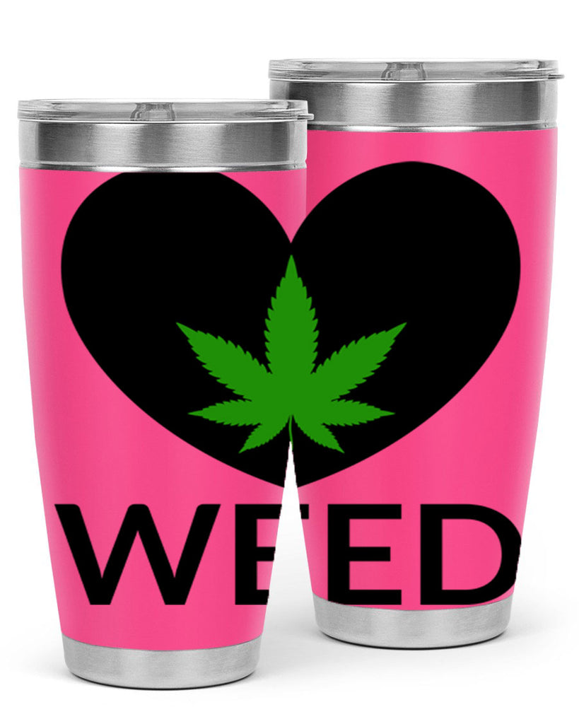 weed cannabis 284#- marijuana- Tumbler