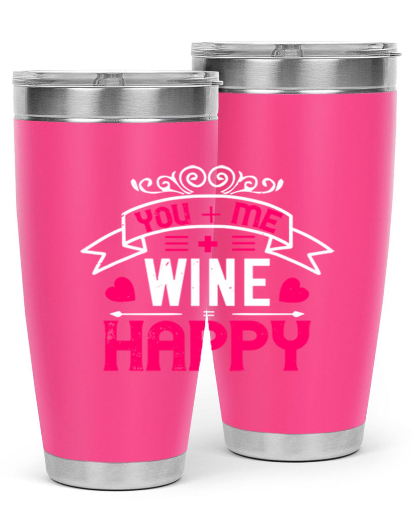 you me wine happy 1#- valentines day- Tumbler