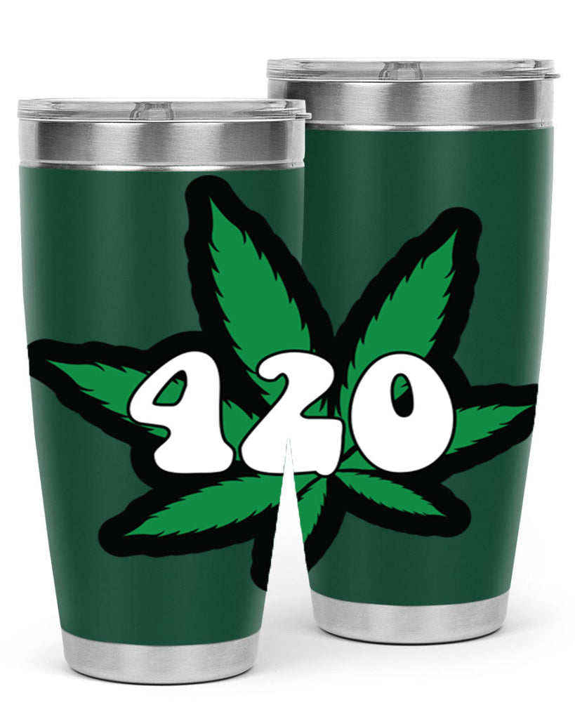 420 4#- marijuana- Tumbler