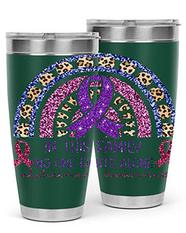 Alzheimer Awareness Purple Rainbow 2#- alzheimers- Tumbler