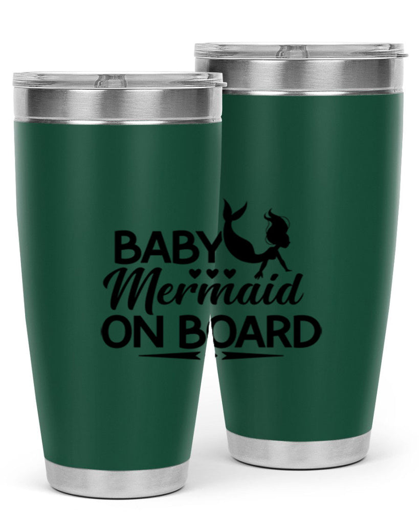 Baby Mermaid On Board 25#- mermaid- Tumbler