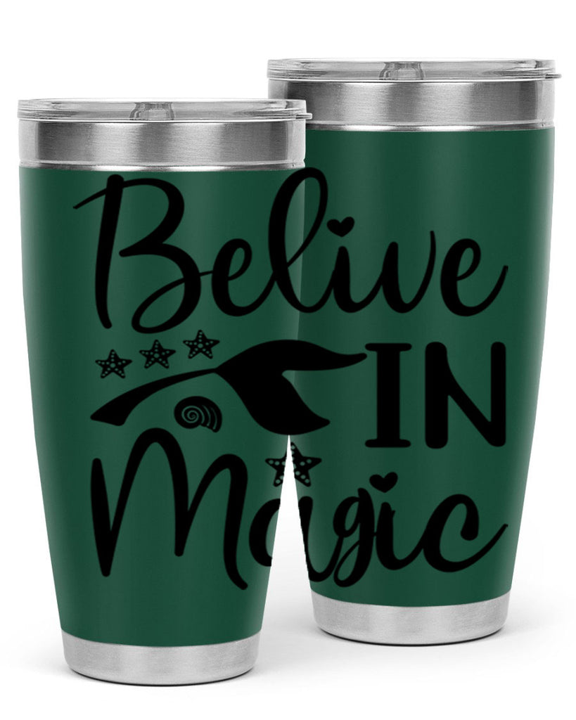 Belive in magic design 66#- mermaid- Tumbler