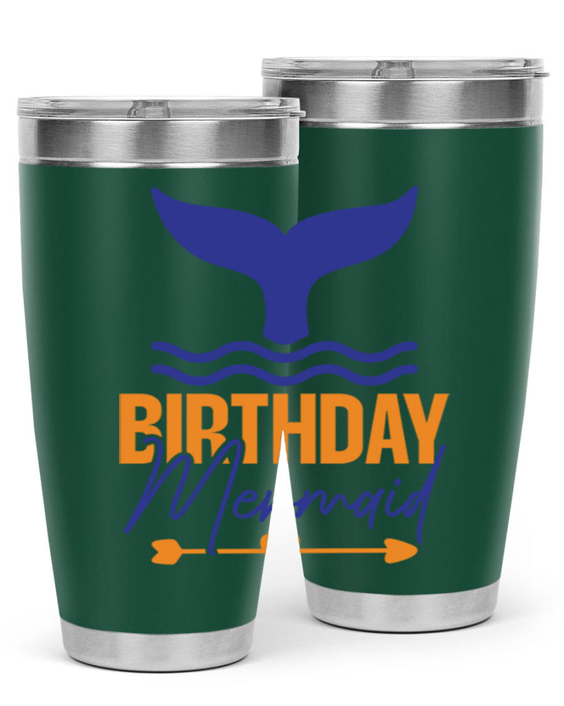 Birthday Mermaid 67#- mermaid- Tumbler