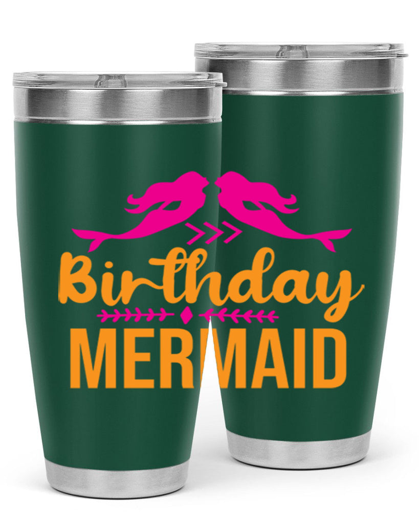 Birthday Mermaid 69#- mermaid- Tumbler