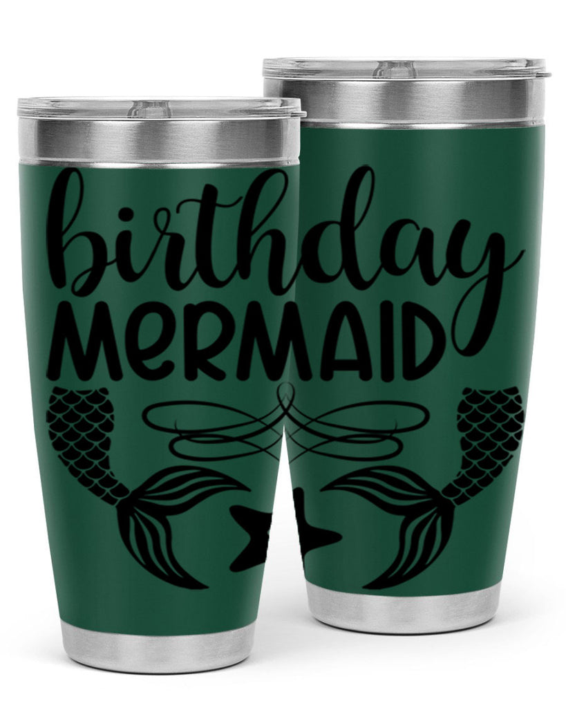 Birthday mermaid 76#- mermaid- Tumbler