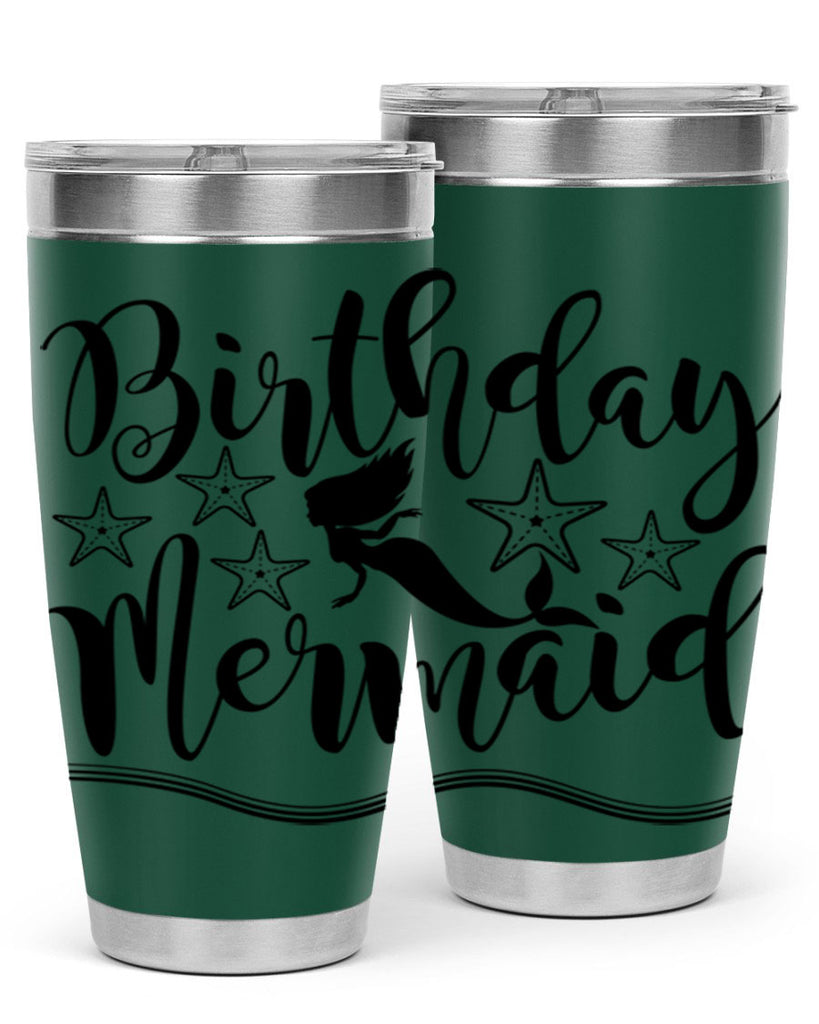 Birthday mermaid 77#- mermaid- Tumbler
