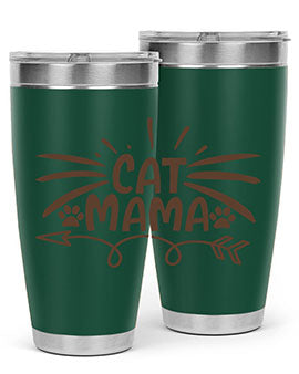 Cat Mama Style 5#- cat- Tumbler