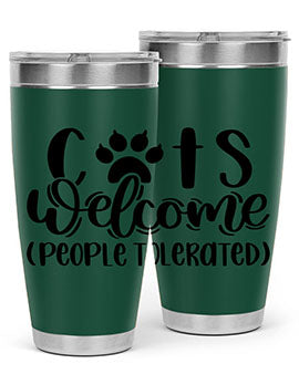 Cats Welcome Style 91#- cat- Tumbler