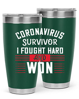 Corona Virus Survivor i fought and own Style 4#- corona virus- Cotton Tank