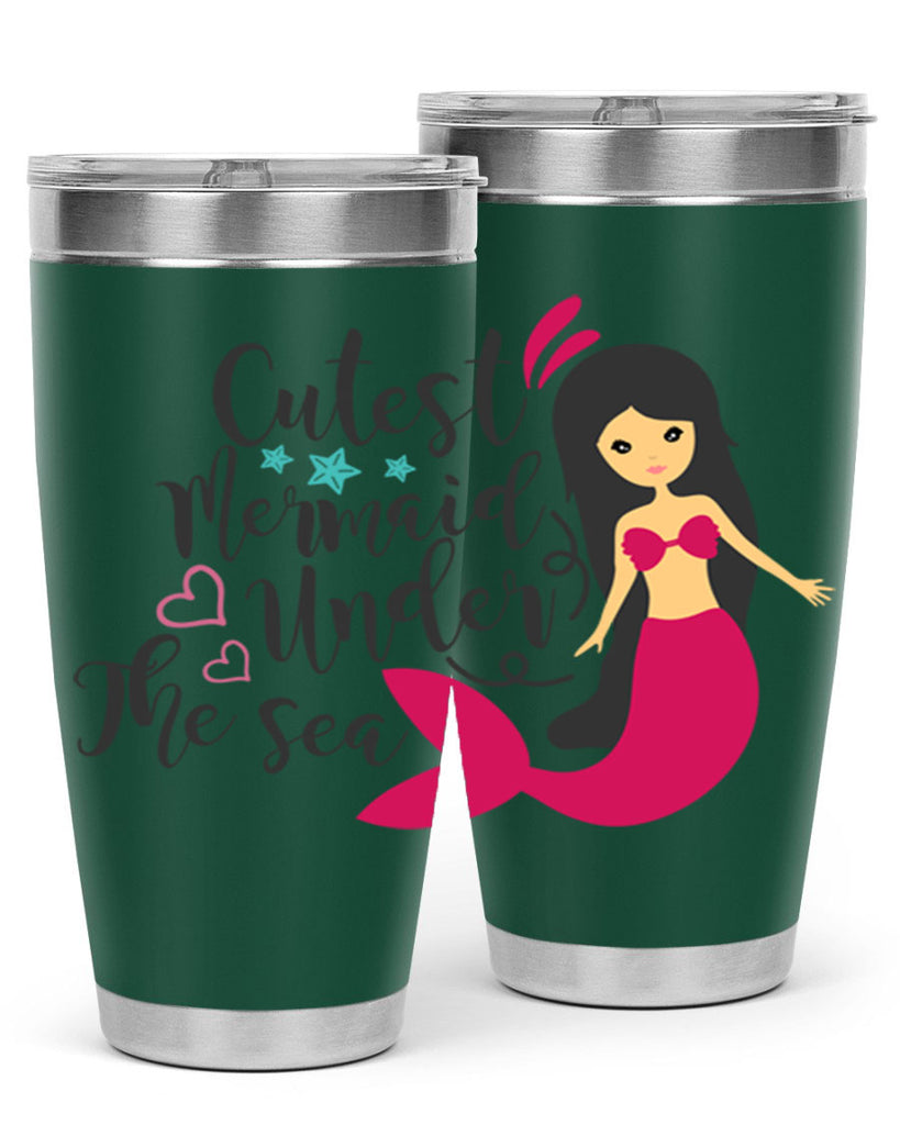 Cutest Mermaid under the sea 95#- mermaid- Tumbler