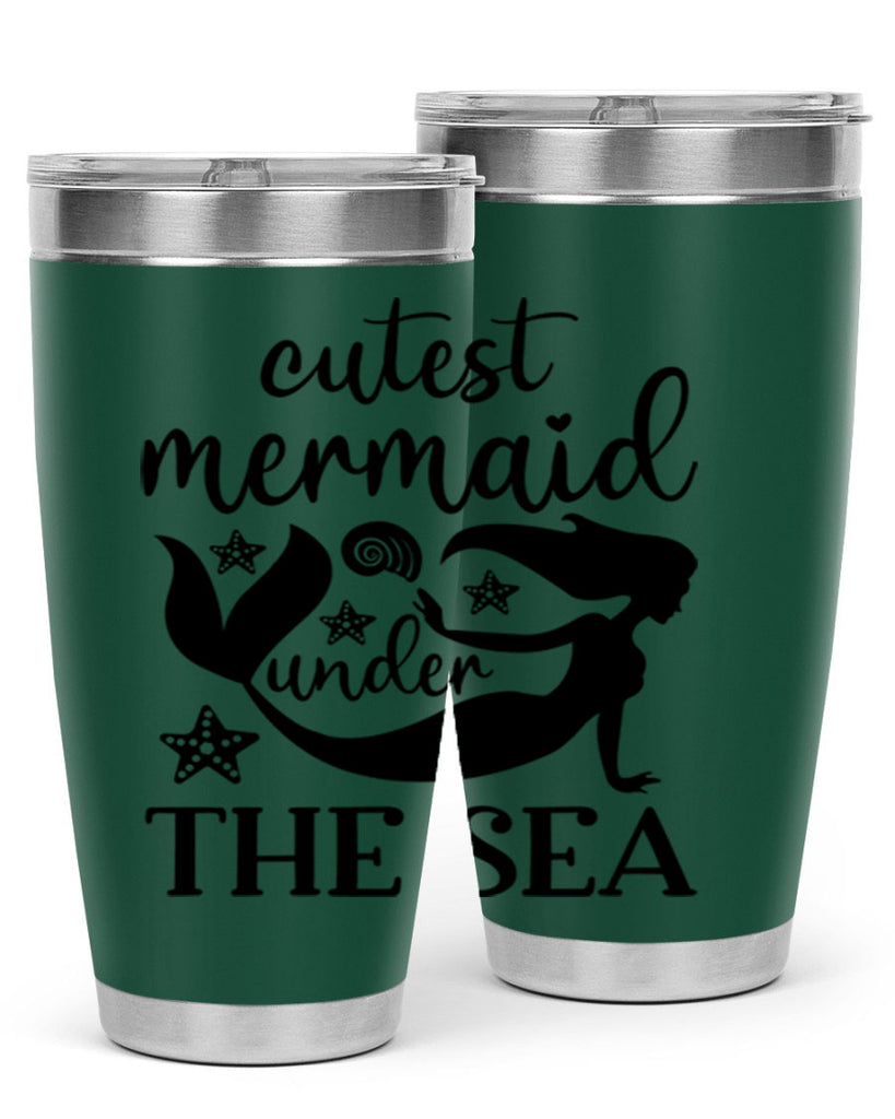 Cutest mermaid under the sea 110#- mermaid- Tumbler