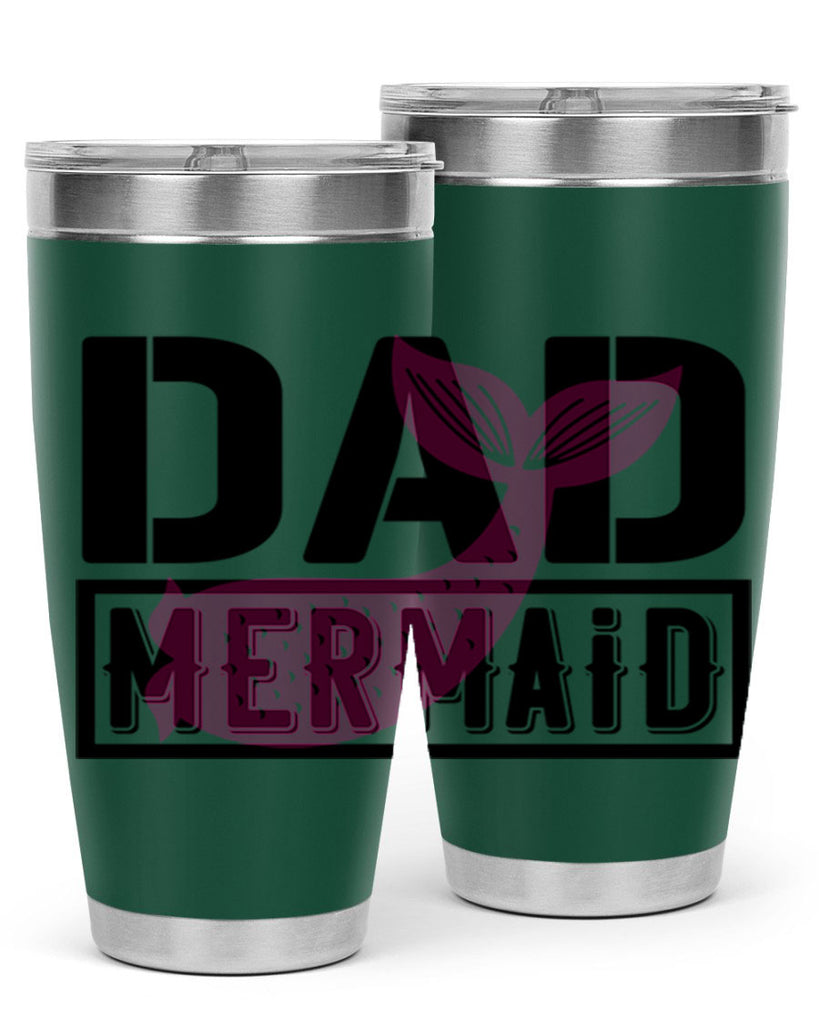 Dad mermaid 111#- mermaid- Tumbler