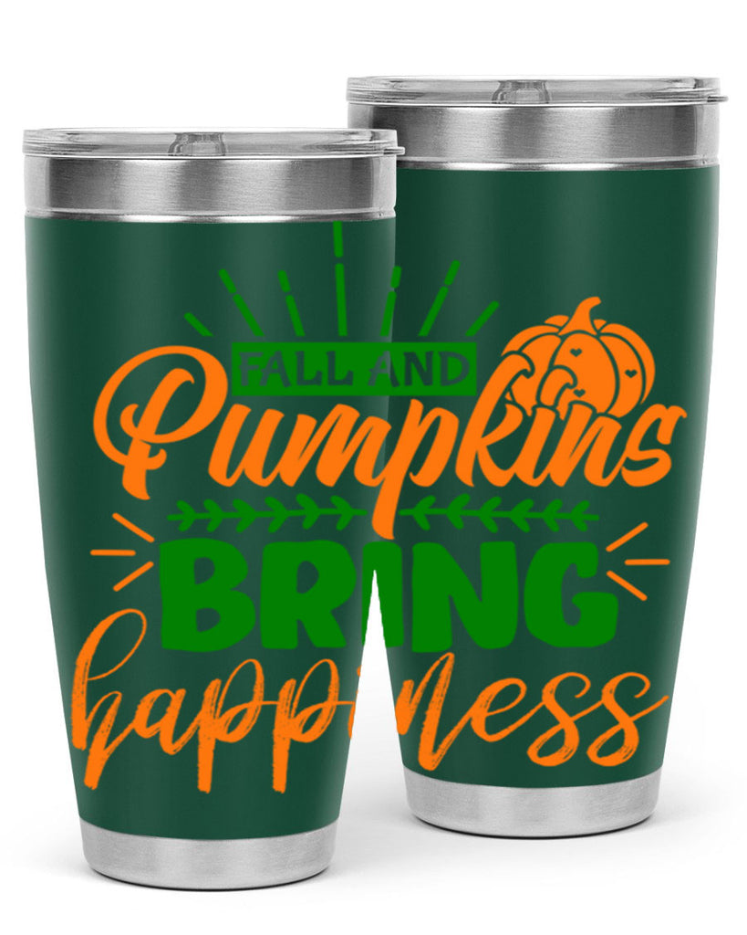 Fall and Pumpkins Bring Happiness 85#- fall- Tumbler