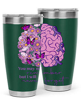 Floral Brain I Will Never Forget 146#- alzheimers- Tumbler