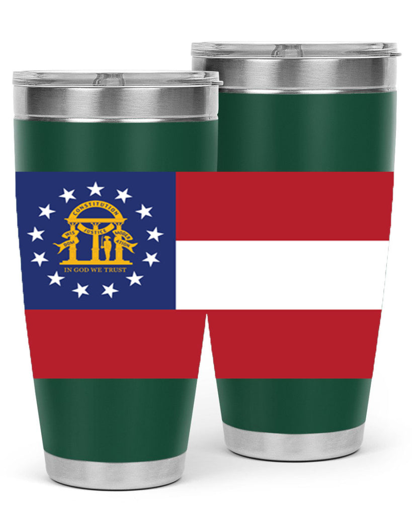 Georgia 42#- Us Flags- Tumbler