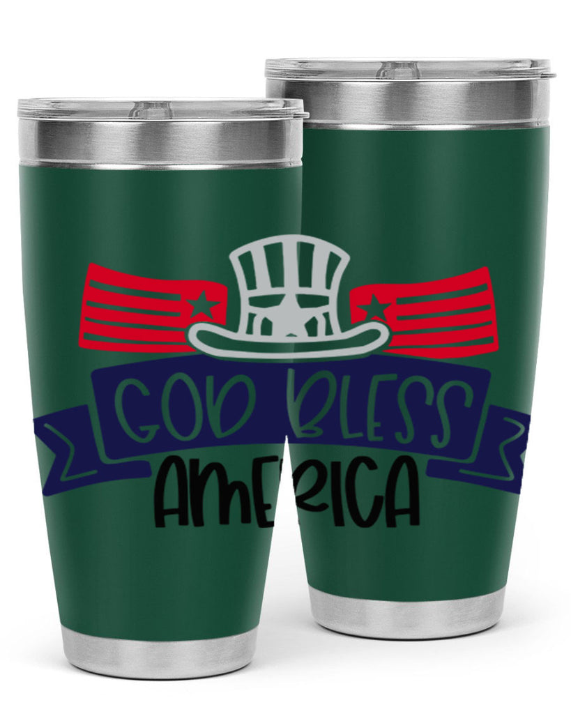 God Bless America Style 151#- Fourt Of July- Tumbler