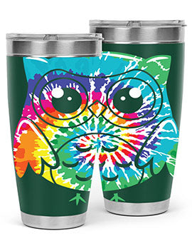 Graphic Owl Tiedye A TurtleRabbit 8#- owl- Tumblers