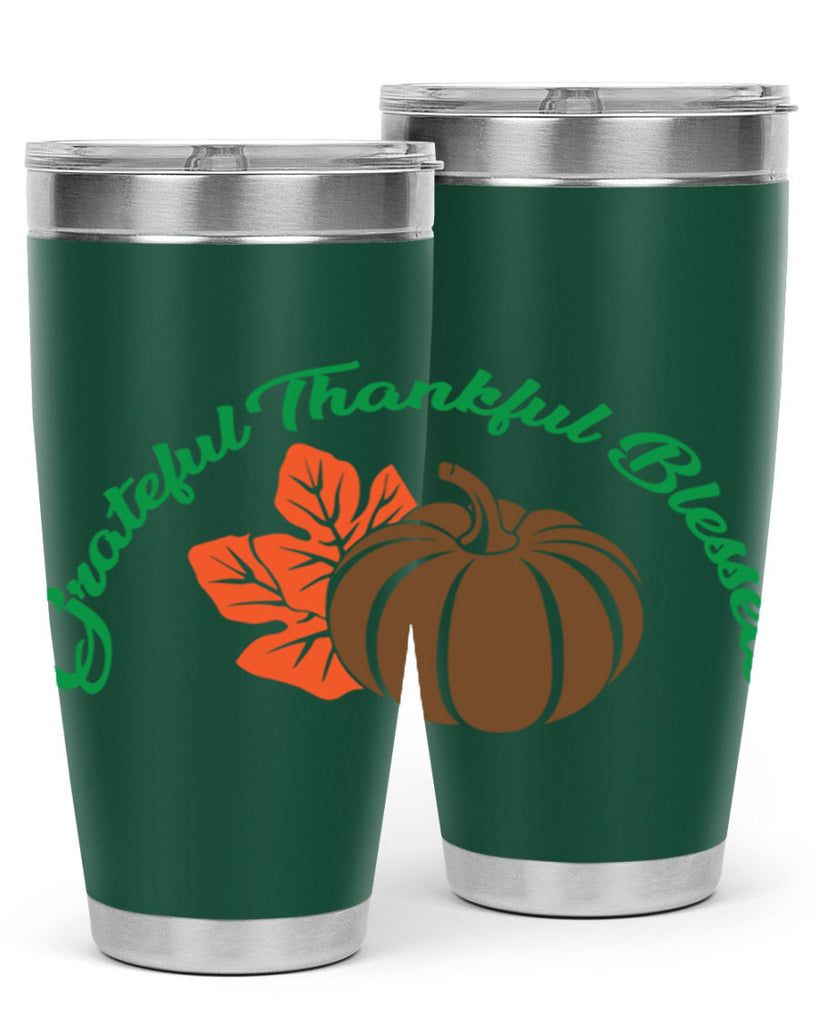 Grateful Thankful Blessed 214#- fall- Tumbler