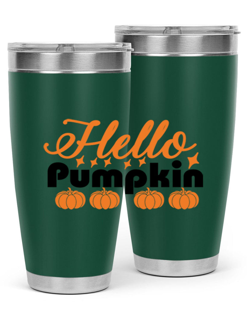 Hello Pumpkin 292#- fall- Tumbler