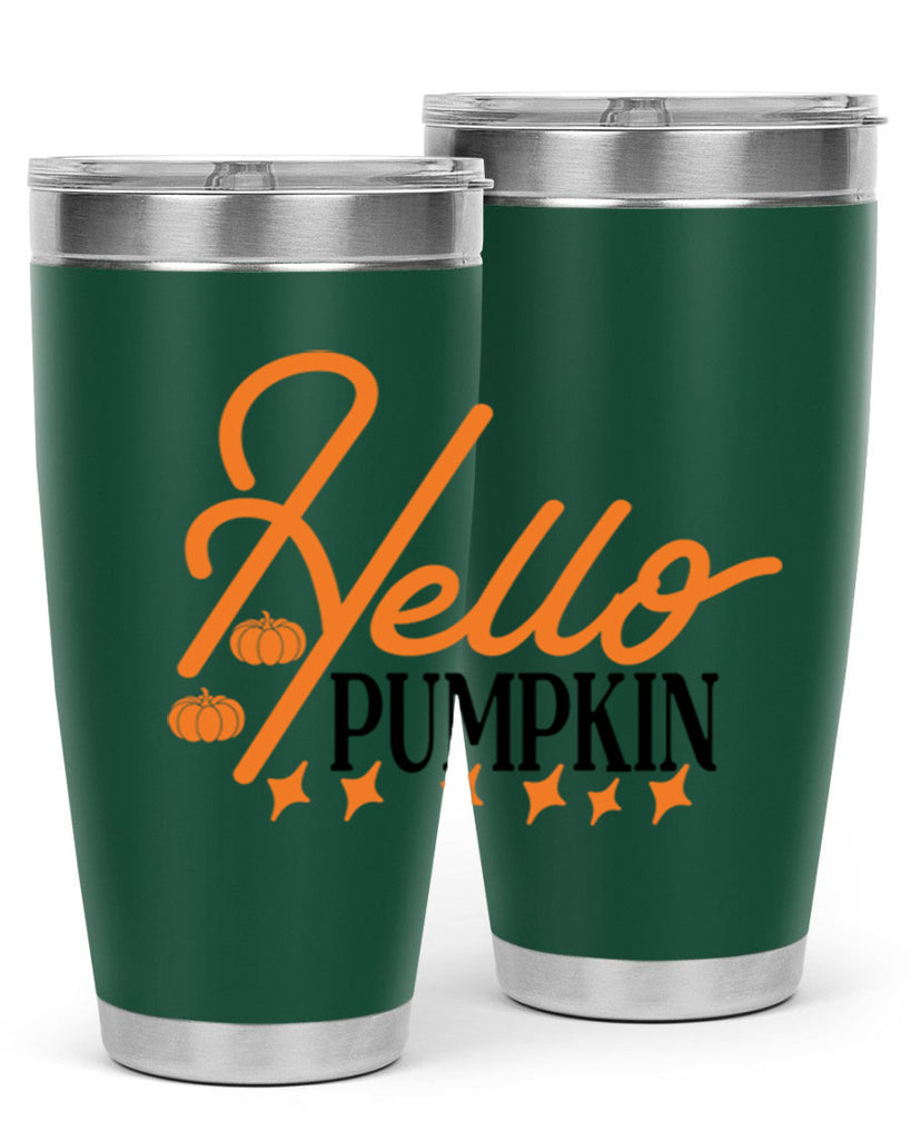 Hello Pumpkin 293#- fall- Tumbler