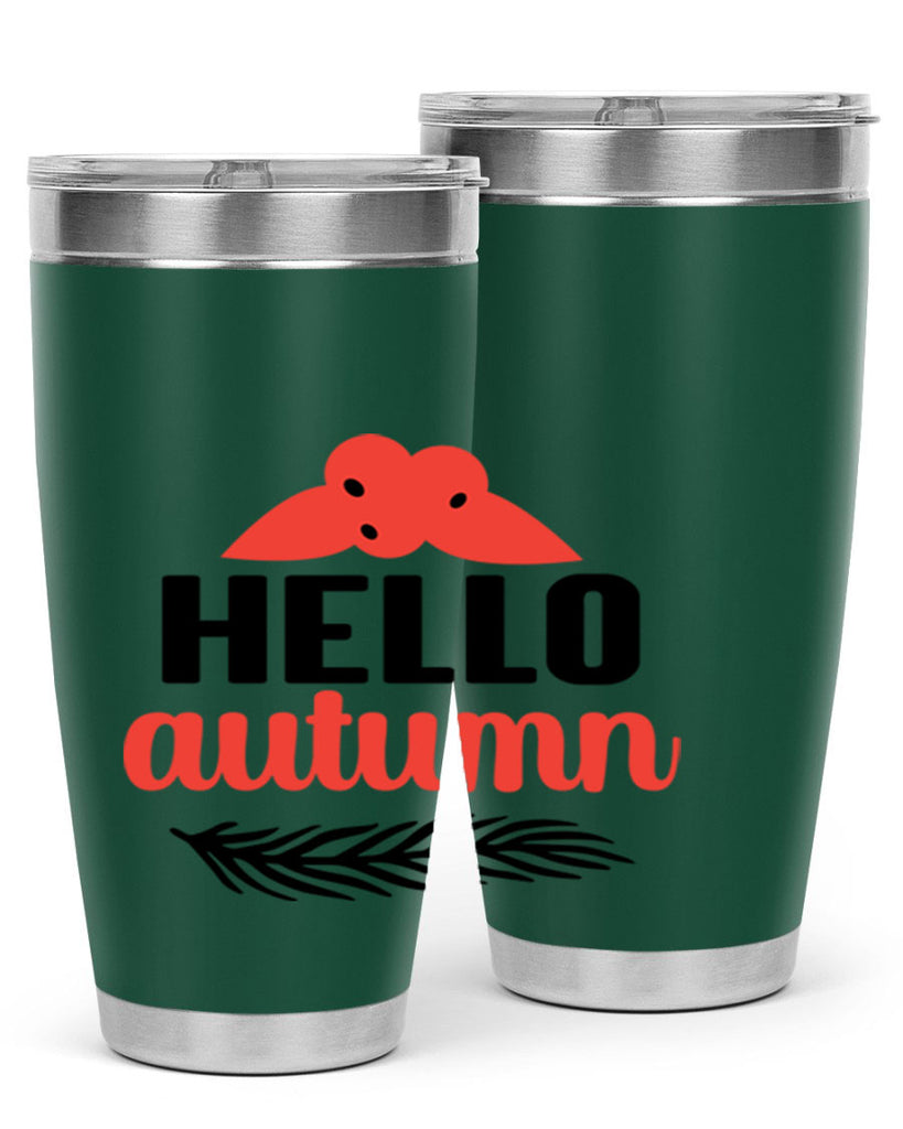 Hello autumn 269#- fall- Tumbler